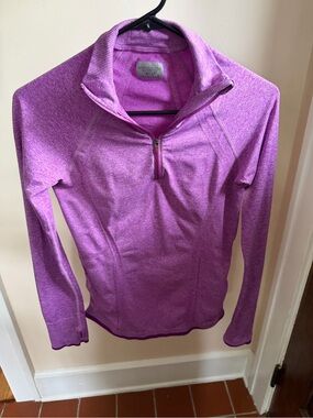 Athleta Purple Quarter Zip Athletic Pullover Size Small